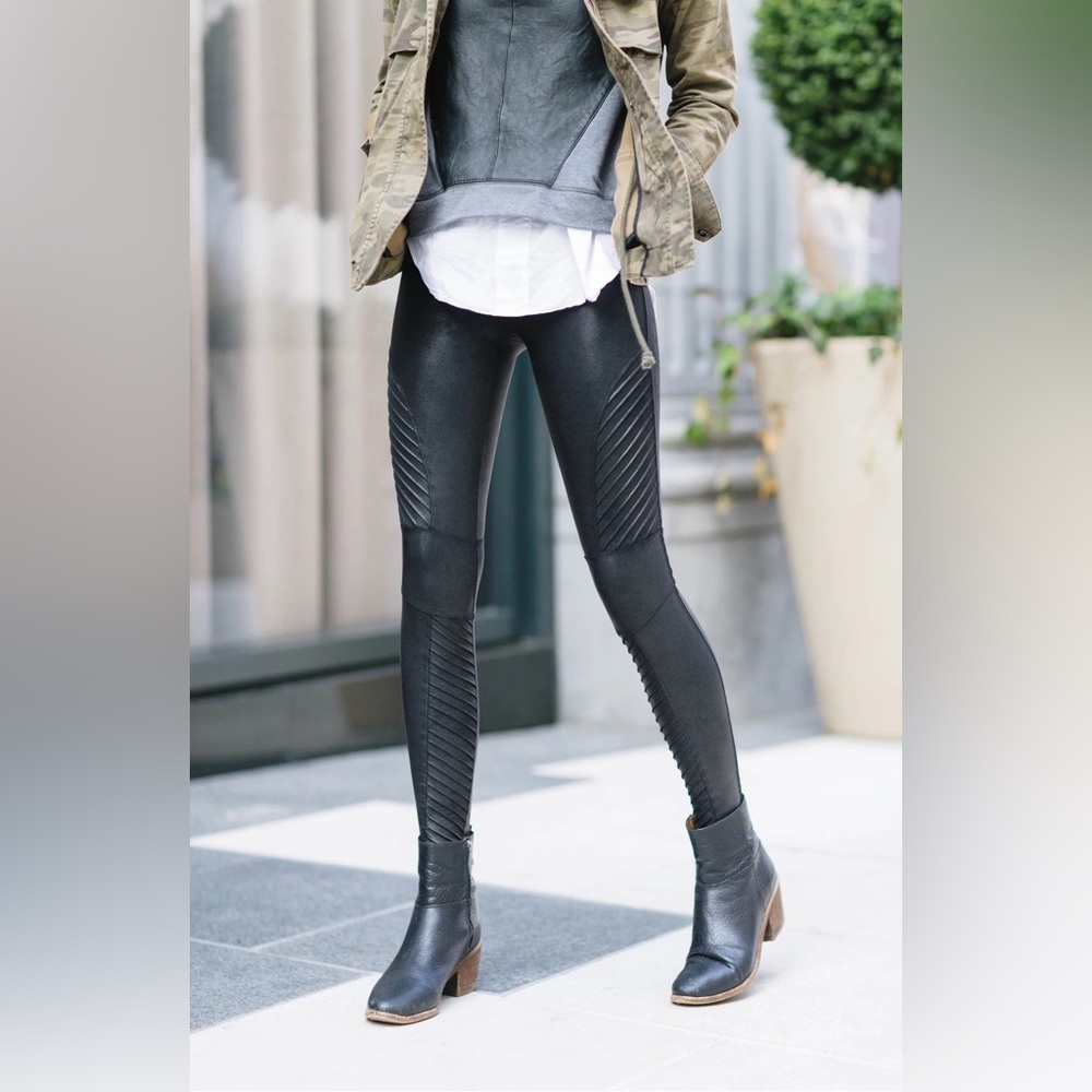 Spanx Moto Faux Leather Legging